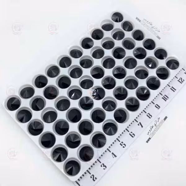 ریولی سنگی سایز 10 ( مشکی ) ورق 60 عددی