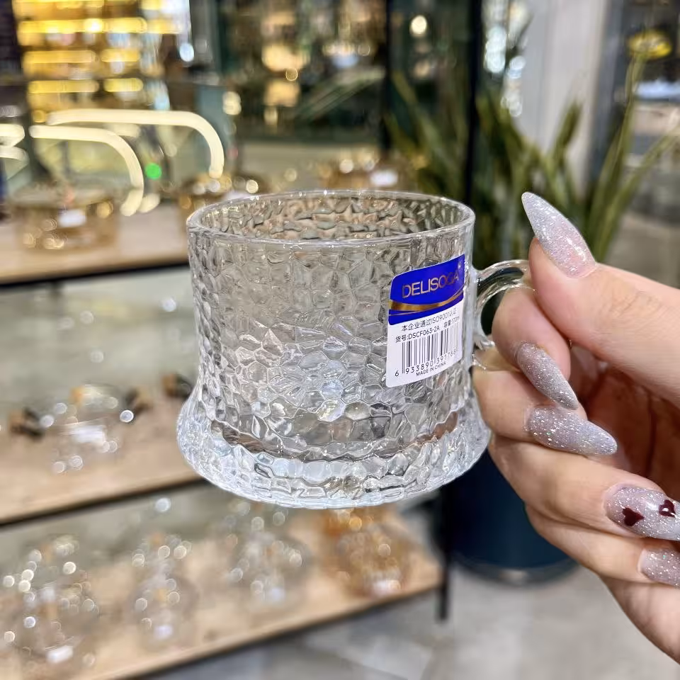 لیوان دسته حلقه‌ای طرح اسنو DELISOGA (ست 6 عددی)