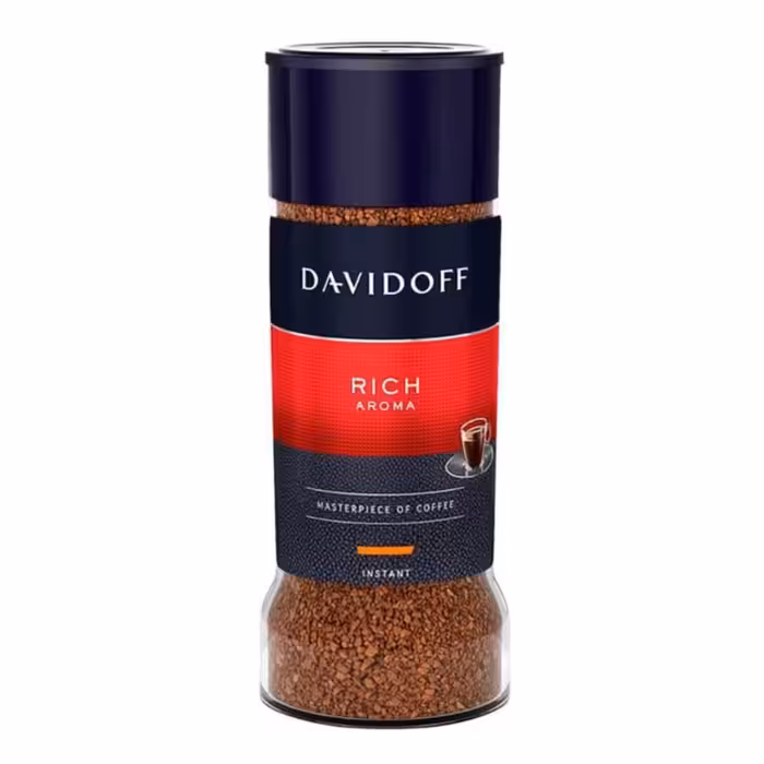 قهوه فوری داویدوف مدل ریچ آروما شیشه ای (100 گرم) davidoff