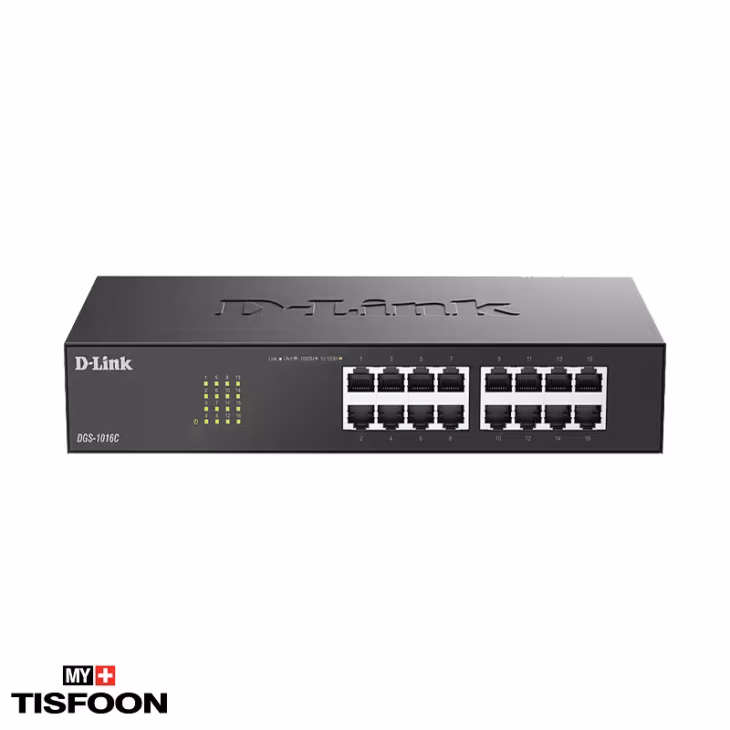 سوییچ 16 پورت گیگا بیتی دی-لینک مدل DGS-1016C