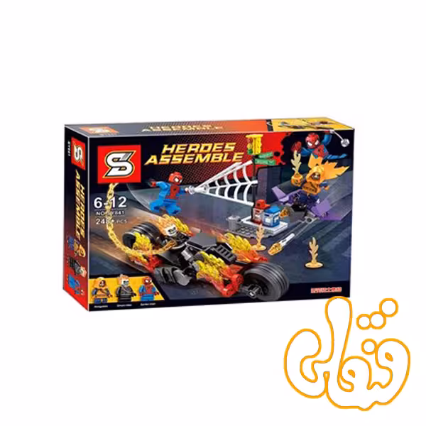 ساختنی لگو مرد عنکبوتی و موتور روح سوار SY841