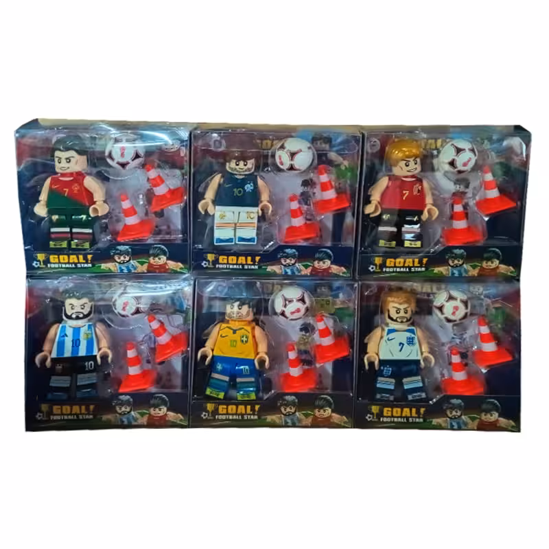 لگو 6 عددی طرح ستارگان فوتبالی کد 23/6