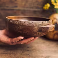 کاسه چوبی گردو کد 0375