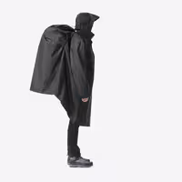 پانچو فورکلاز – دکتلون Forclaz Outdoor poncho raincoat – 60l – black – mt500