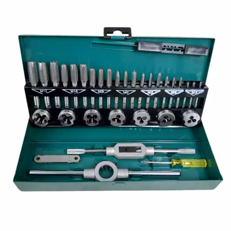 جعبه حدیده و قلاویز 32 عددی 3 تا 12 میلی متر