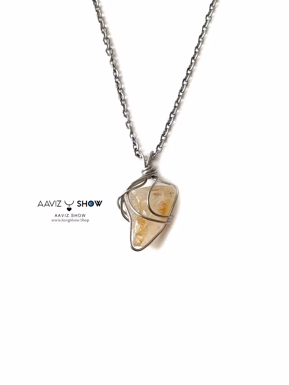 گردنبند سلستین استثنایی و تمام بلور A1220