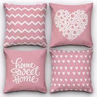 کاور کوسن کد 625 (ست صورتی)