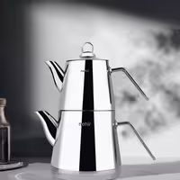 ست کتری و قوری کوچک استیل Nehir (نحیر) مدل Alya Mini – مینیمال، بادوام، مناسب خانه و کافه