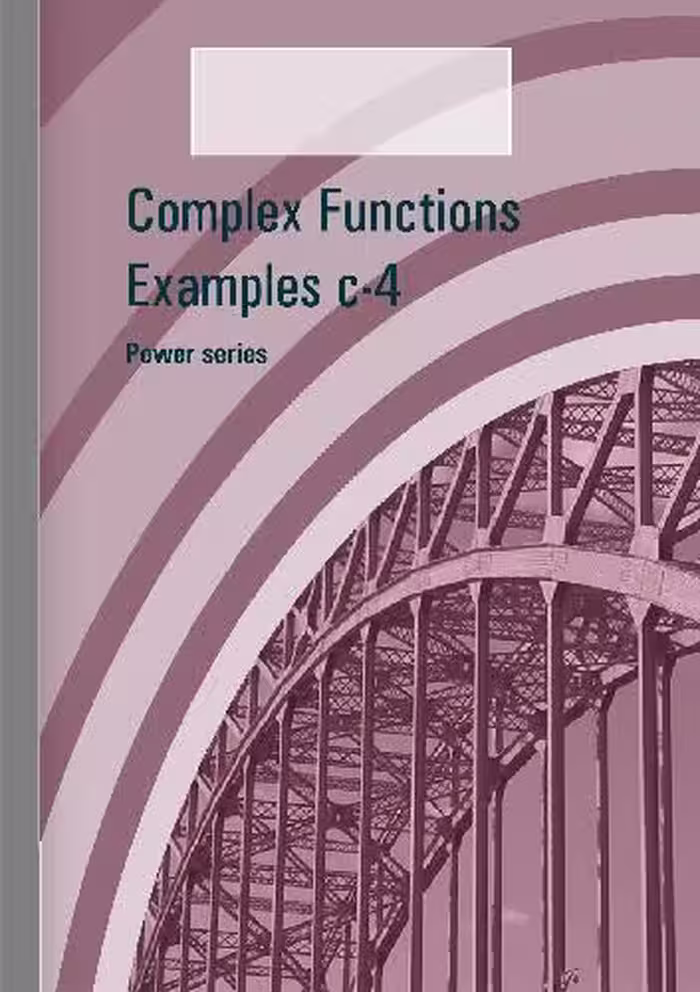 خرید و دانلود نسخه کامل کتاب Power series, c-4