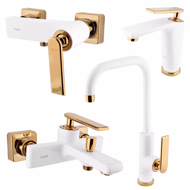 ست شیرالات کسری مدل آمازون شیری طلایی