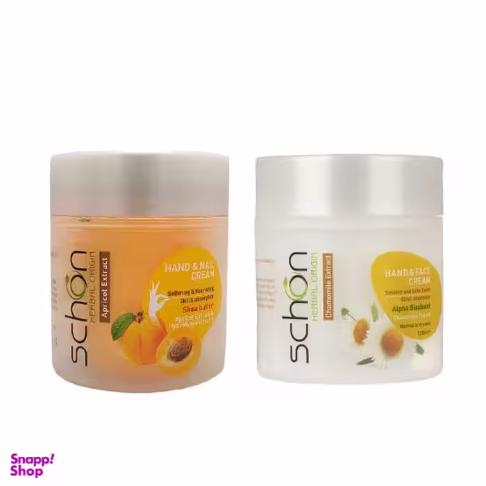 کرم دست و ناخن شون مدل Apricot Extract حجم 150 میلی لیتر + کرم دست و صورت حجم 150 میلی لیتر