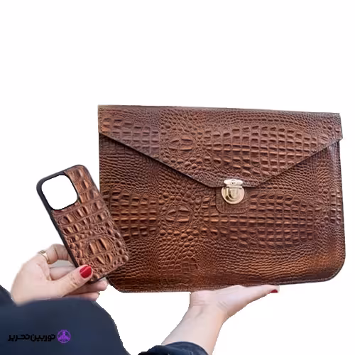 کیف لپ تاپ چرم طبیعی تک قفل(دست دوز)