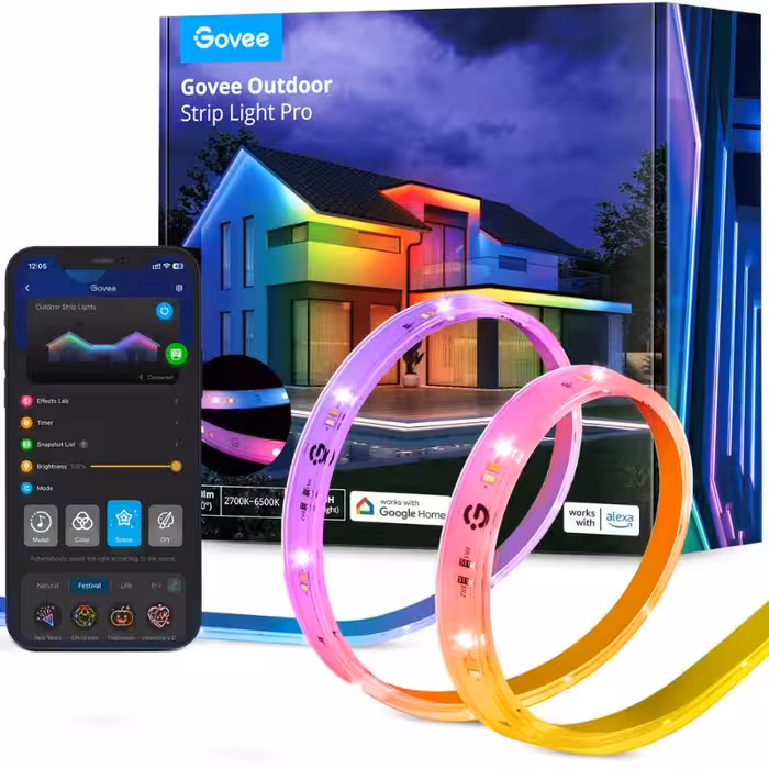 ریسه هوشمند گووی Govee Phantasy Outdoor LED RGBICWW Strip Lights