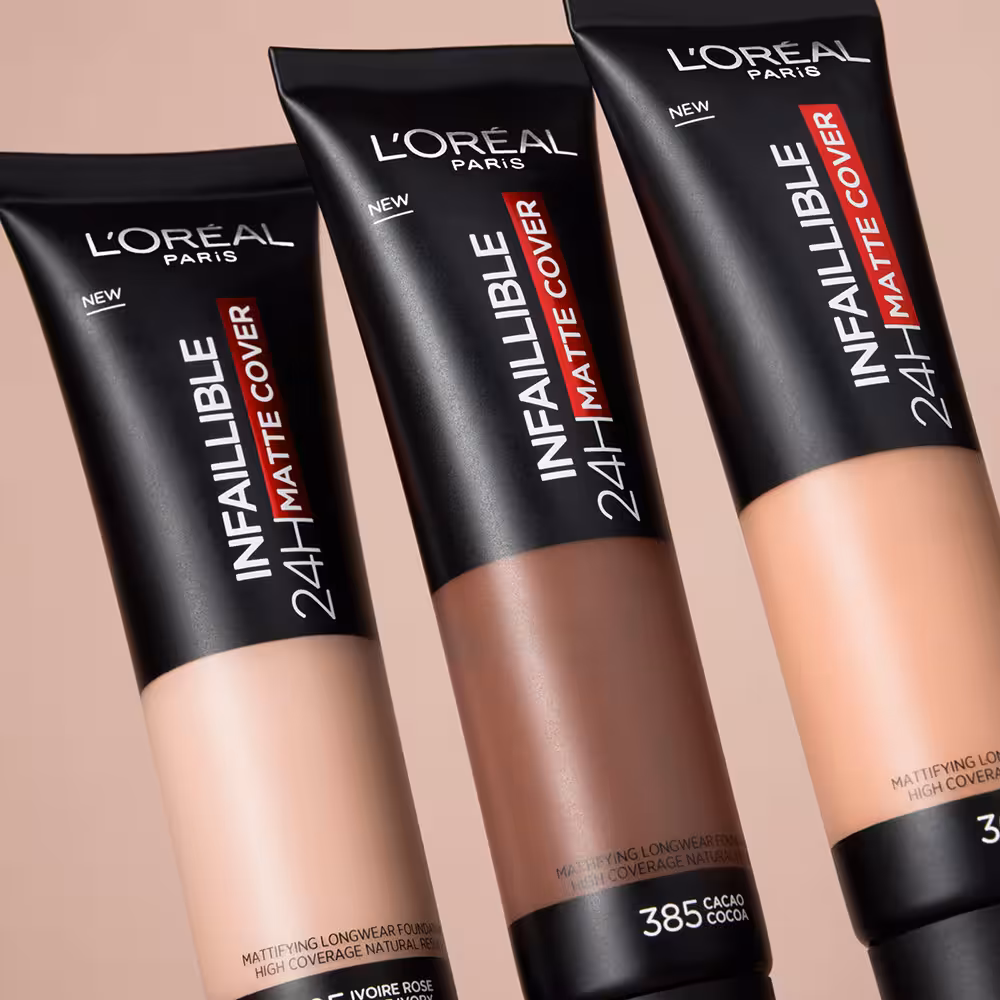 کرم پودر تیوپی مت کاور لورالLOREAL