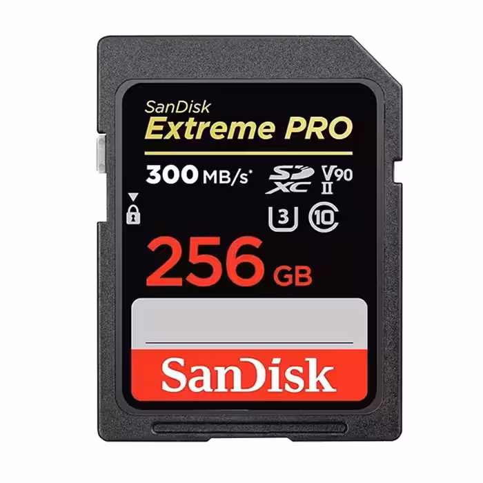 ارسال فوری   امکان خرید حضوری   گارانتی اصلی   کارت حافظه SDXC سن دیسک مدل Extreme Pro استاندارد UHS-II سرعت 300MBps ظرفیت 256 گیگابایت
