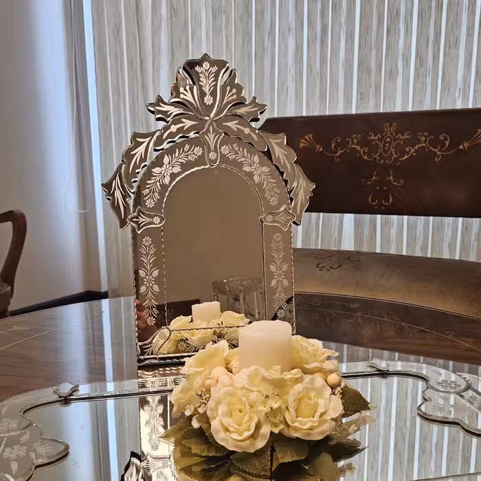 آینه ونیزی مدل ایوان ارتفاع 45 آینه سوپر کلیر