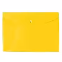 پوشه دکمه دار A4 زرد کمل