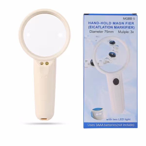 قیمت و مشخصات ذره بین چراغدار سایز بزرگ مدل MG6B-5