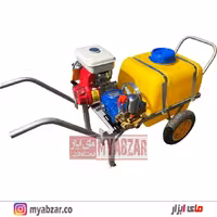 سمپاش فرغونی 100 لیتری موتور هوندا هندی 6.5 اسب و پمپ 55 بار یاماها