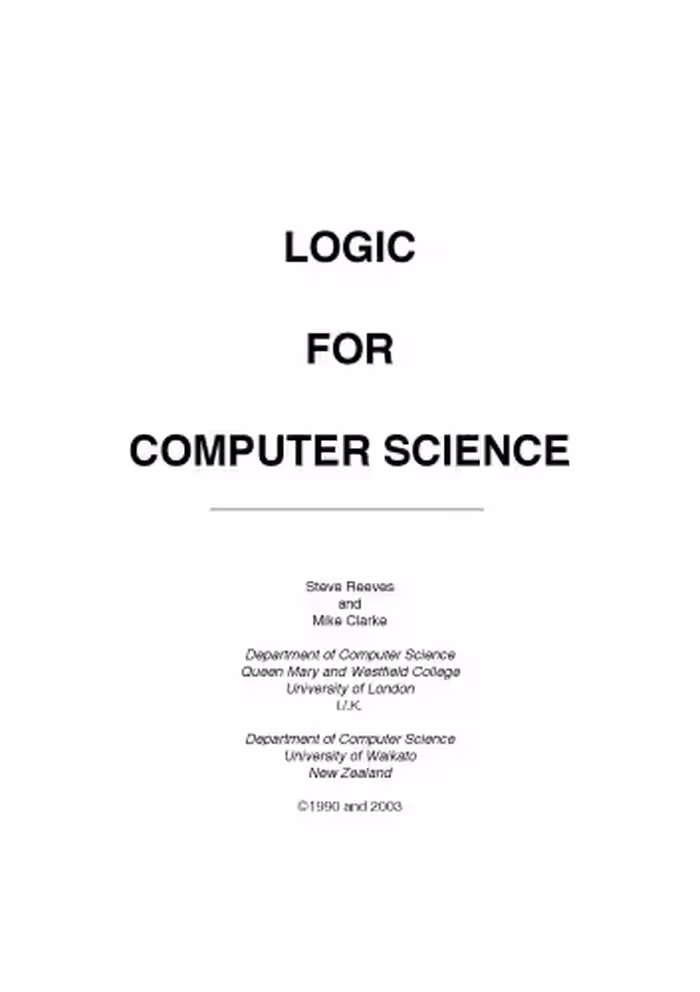 خرید و دانلود نسخه کامل کتاب Logic for Computer Science