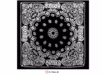 باندانا طرح اسکلت و جمجمه be5