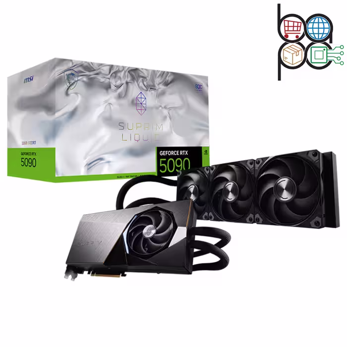 کارت گرافیک MSI RTX 5090 با حافظه 32 گیگابایت، سری SUPRIM LIQUID SOC