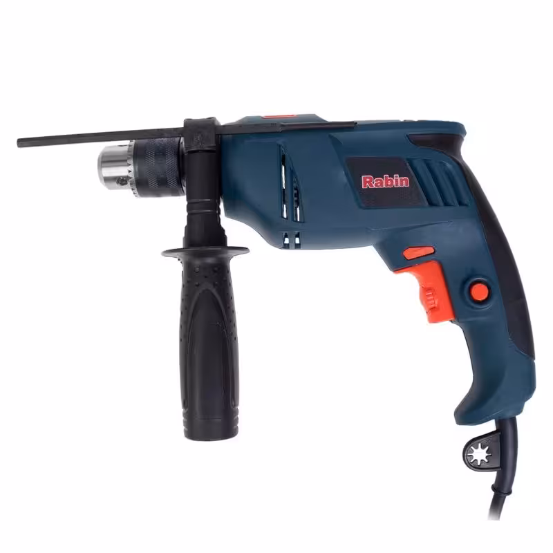 دریل 650 وات چکشی و دیمردار مدل R1003 رابین Rabin