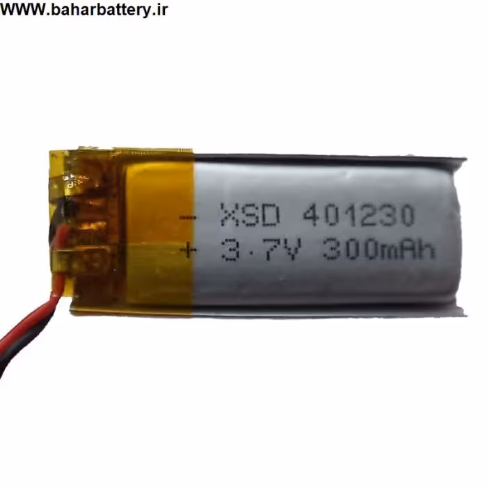 باتری آدامسی 601235 ظرفیت 450 میلی آمپر در ابعاد 60*12*35 میلیمتر