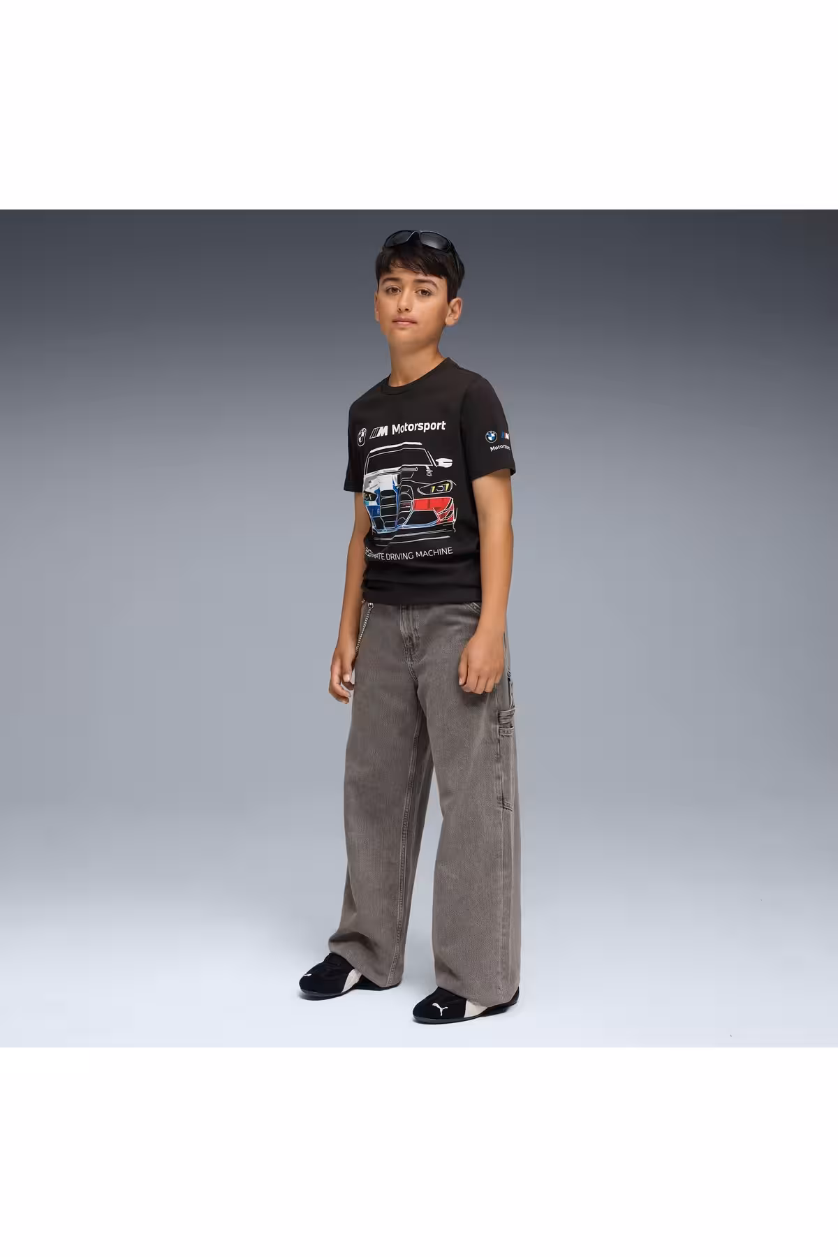 مردانه و زنانه BMW M MOTORSPORT CAR YOUNG T SHIRT Puma
