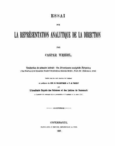 خرید و دانلود نسخه کامل کتاب Essai sur la représentatioon analytique de la direction