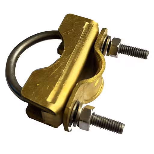 کلمپ يو شکل جهت اتصال سيم 35-70 ميليمتر مربع به ميله ارت کاپرباند (GRC-A)