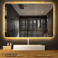 آینه بک لایت مستطیلی مدل LX17