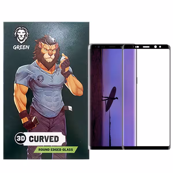 محافظ صفحه نمایش گرین مدل 3D-Curved مناسب برای گوشی موبایل سامسونگ Galaxy Note 8