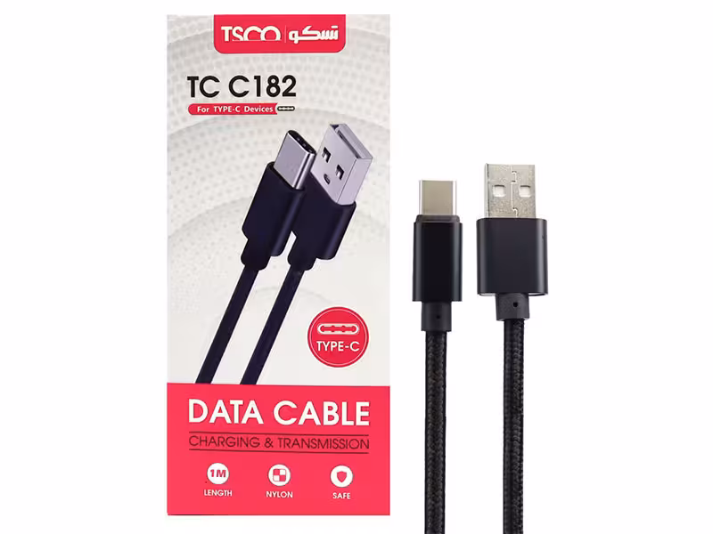 کابل تایپ سی تسکو TSCO TC C182 2.1A 1m