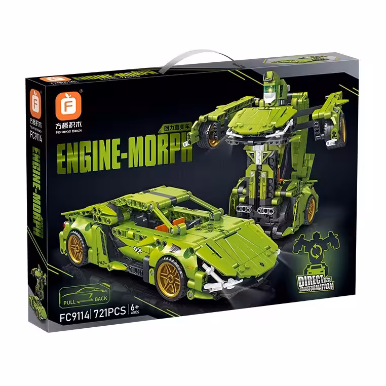 ساختنی مدل ماشین تبدیل شونده طرح لامبورگینی ترانسفورمر کد 9114