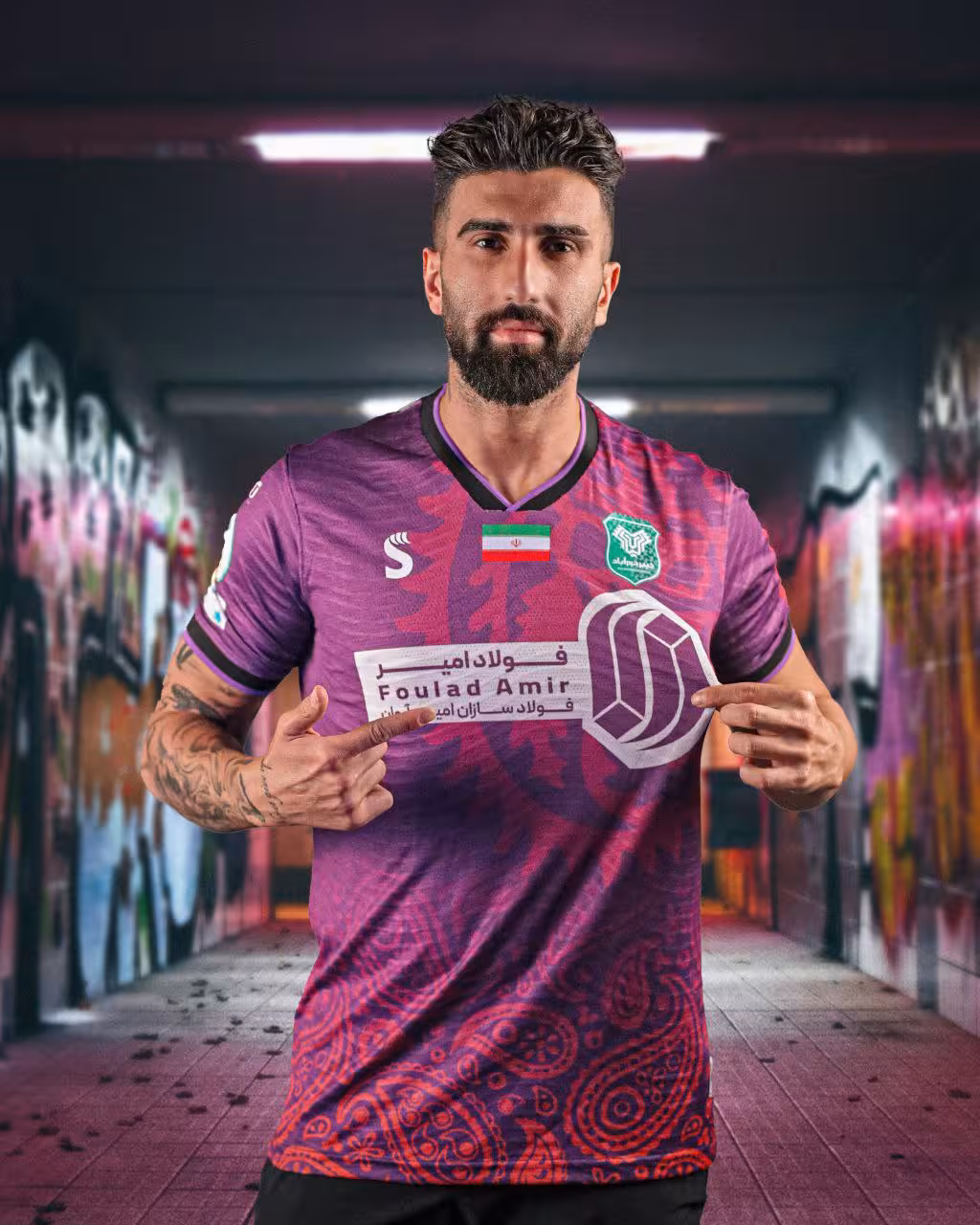 کیت دوم خیبر خرم آباد 1404-1405 (پیراهن شورت) ورژن پلیر