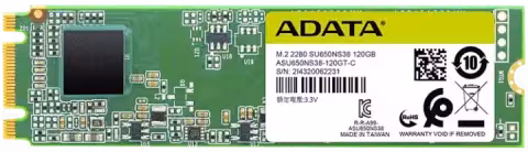 قیمت حافظه SSD اینترنال 120 گیگابایت Adata مدل ULTIMATE SU650 M.2