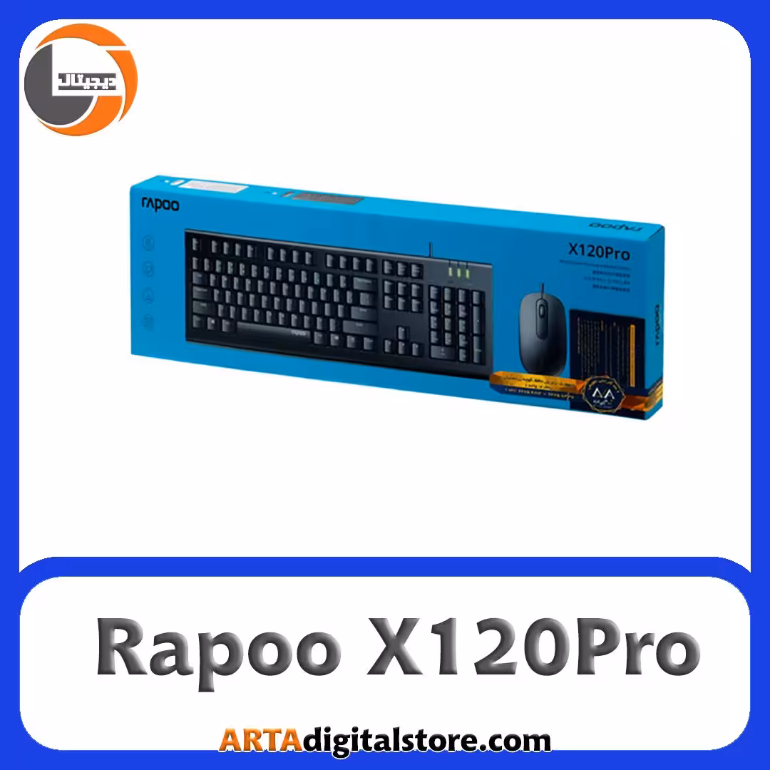 موس و کیبورد Mouse & Keyboard Rapoo X120Pro Black