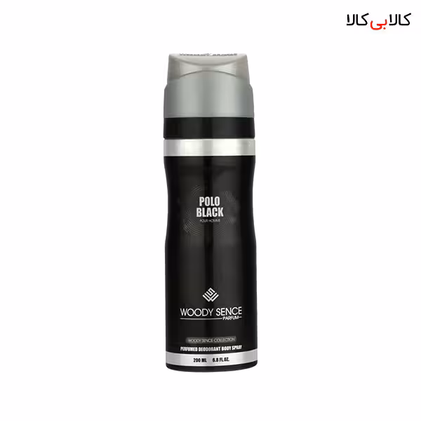 اسپری بدن وودی سنس پولو بلک مردانه حجم 200 میلی لیتر