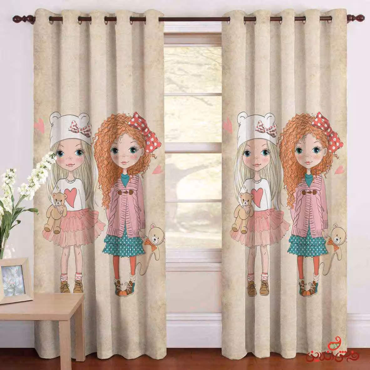 پرده 2عددی کودک کد 2029