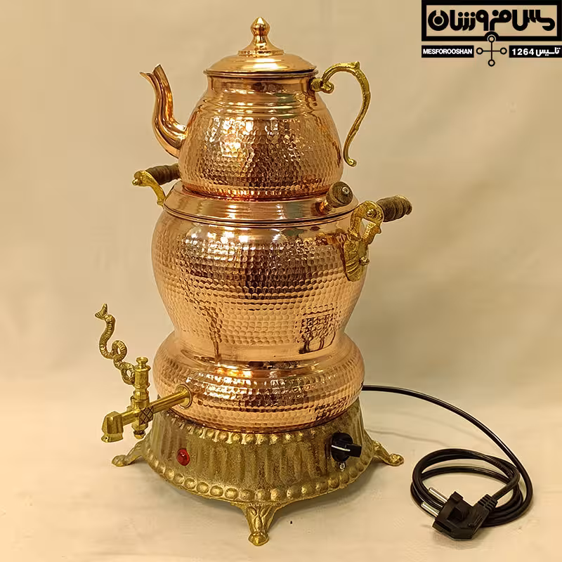 سماور مسی برقی 4 لیتر مدل گرماب