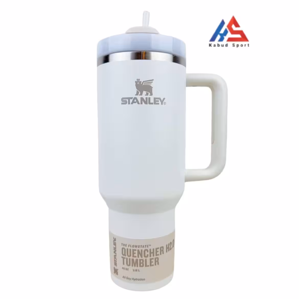 ماگ استنلی 1.18L مدل Quencher H2.O Tumbler سفید