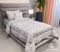 رو تختی یک نفره 6 تکه مدل آماندا طوسی