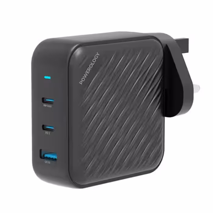 شارژر دیواری 140 واتی پاوروژی مدل Powerology Pwcuqc022