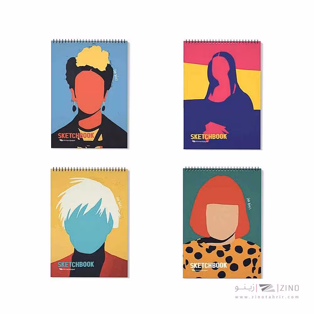 دفترطراحی80برگA4 سیم از بالا هیرمندپیپر