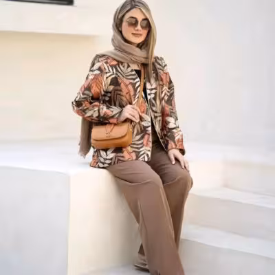 ست کت و شلوار زنانه مدل روژان