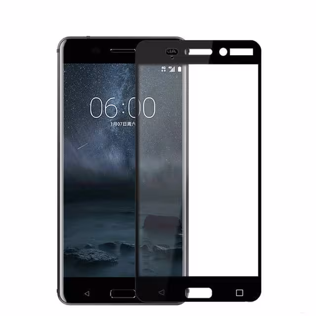گلس نانو برای نوکیا Nokia 6 فول کاور و تمام چسب