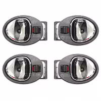 دستگيره داخلي درب کوييک مجموعه 4 عددی – کروم براق