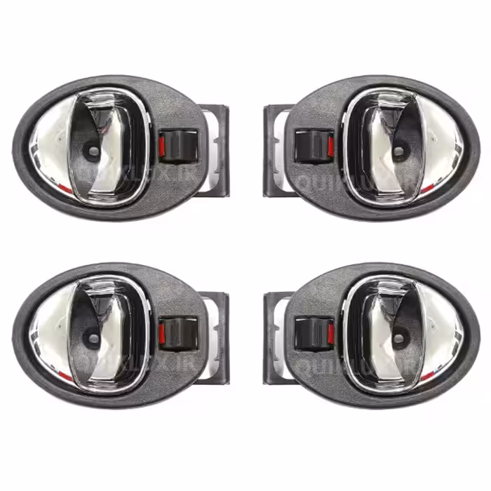 دستگيره داخلي درب کوييک مجموعه 4 عددی – کروم براق