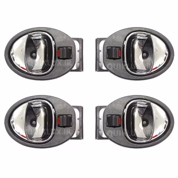 دستگيره داخلي درب کوييک مجموعه 4 عددی – کروم براق